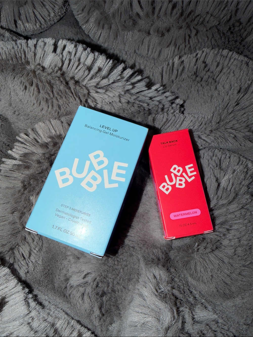 BUBBLE Level Up Moisturizer + Talk Back Lip Serum